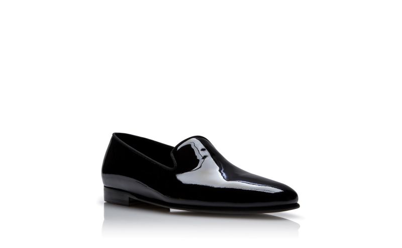 Mario, Black Patent Leather Loafers - £675.00