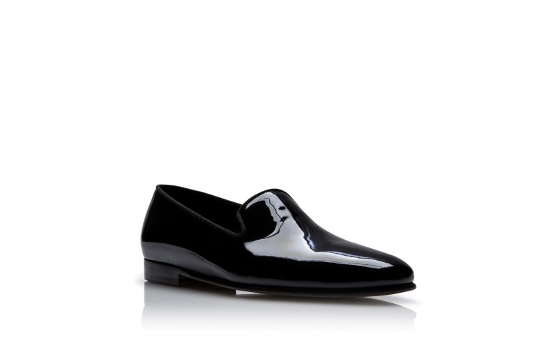 Mario, Black Patent Leather Loafers - US$845.00