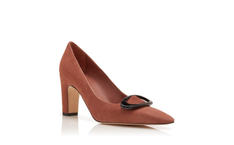 Fenixhi, Brown Suede Pointed Toe Pumps - €915.00