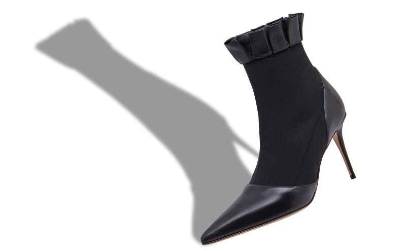 Nafar, Black Nappa Leather Ankle Boots - AU$1,078.00