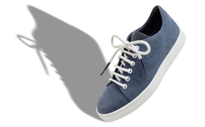 Semanada, Blue Denim Lace-Up Sneakers  - US$695.00