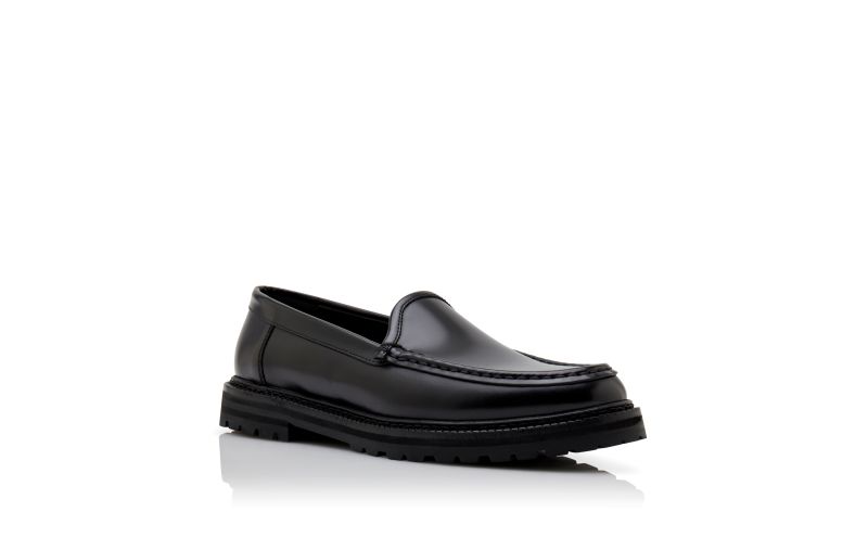 Dineralo, Black Calf Leather Loafers - AU$1,445.00