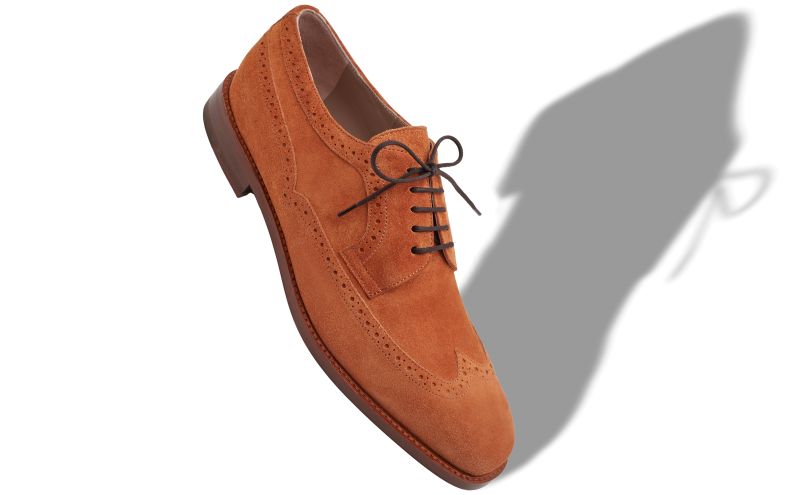 Tamarak, Orange Suede Lace-Up Oxfords - €795.00 