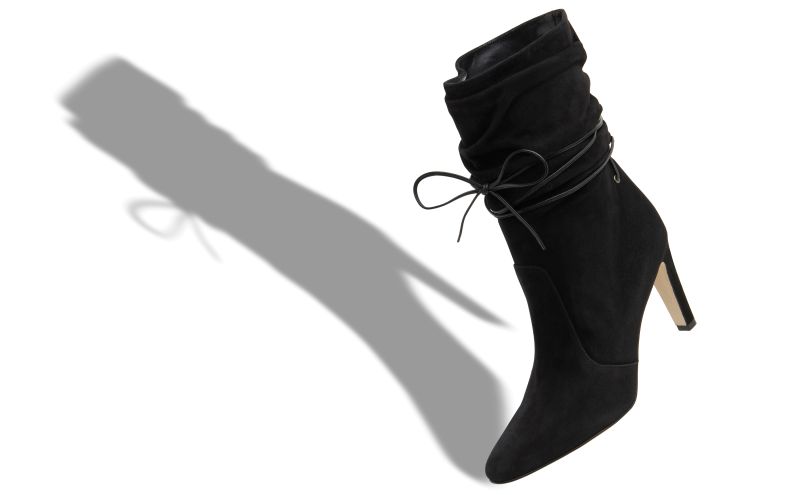 Cavashipla, Black Suede Slouchy Ankle Boots - €1,095.00