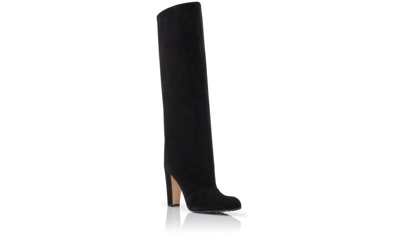 Garda, Black Suede Knee High Boots - £1,145.00