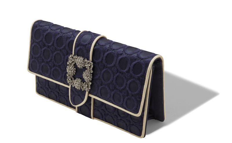 Capri, Navy Blue Silk Clutch - £1,675.00