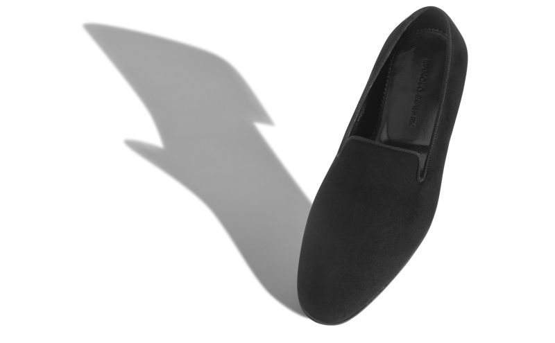 Designer Black Suede Loafers