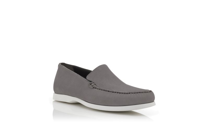 Designer Grey Suede Boat Shoes