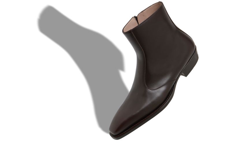 Sloane, Brown Calf Leather Ankle Boots - AU$1,615.00