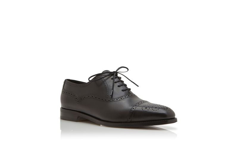 Witney, Black Calf Leather Cap Toe Oxfords - €895.00