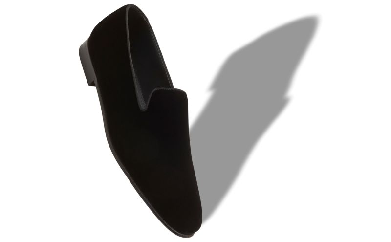 Mario, Black Velvet Loafers  - AU$1,435.00 