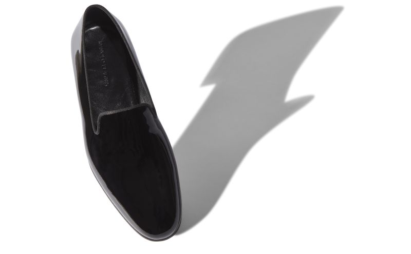 Mario, Black Patent Leather Loafers - AU$1,435.00 