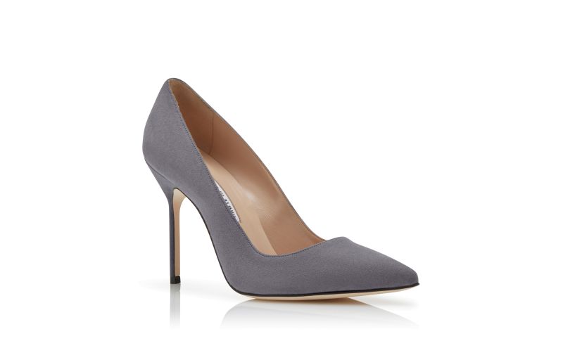 Bb, Grey Suede Pointed Toe Pumps - AU$1,195.00