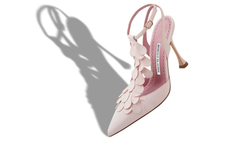 Marwam, Pink Suede Ankle Strap Pumps - £448.00