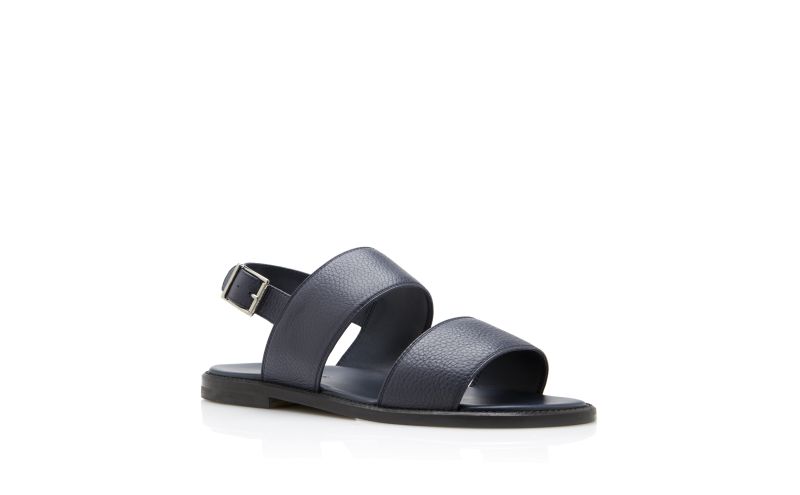 Bulgobis, Navy Blue Calf Leather Sandals - €695.00