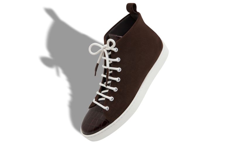 Semanadohi, Brown Calf Leather Lace Up Sneakers - €675.00