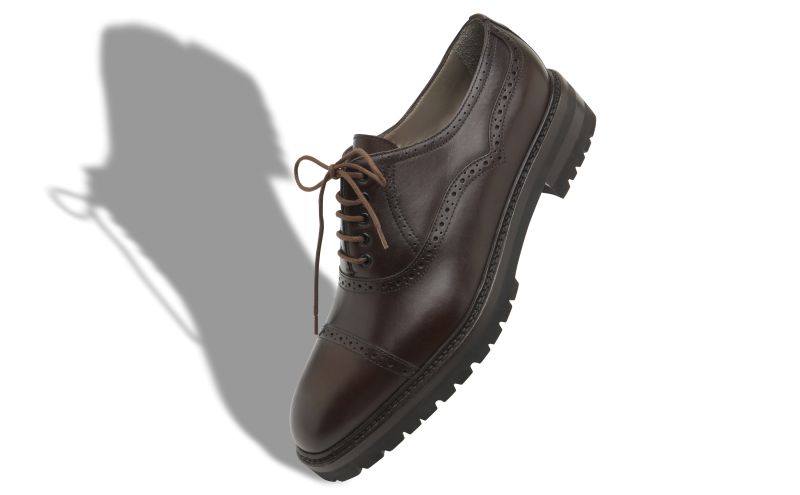 Norton, Dark Brown Calf Leather Lace Up Shoes - €845.00