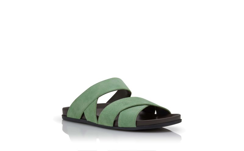 Inezmu, Green Suede Sandals - US$373.00