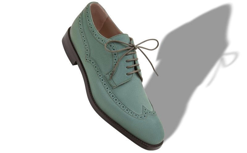 Tamarak, Dark Green Suede Lace-Up Oxfords - US$935.00 