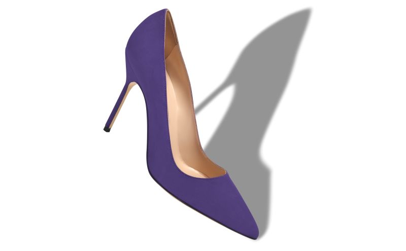 Bb, Purple Suede Pointed Toe Pumps - US$725.00 