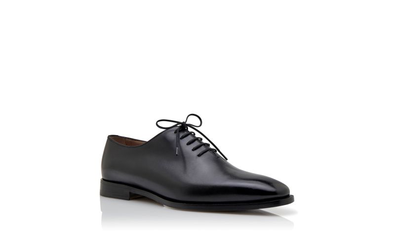 Snowdon, Black Calf Leather Lace Up Shoes - US$1,095.00