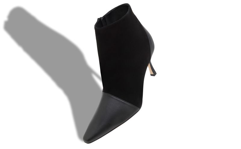 Botiyepla, Black Suede Pointed Toe Ankle Boots - AU$973.00