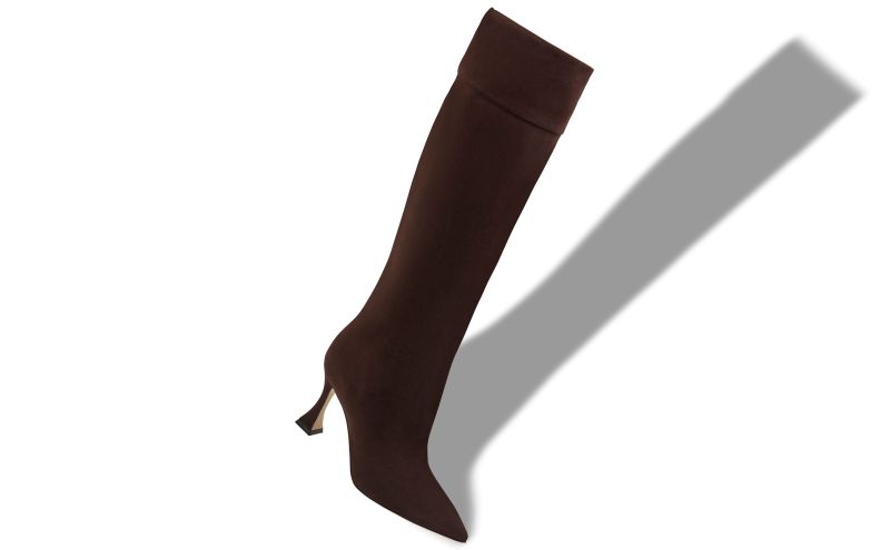 Miralonepla, Dark Brown Suede Knee High Boots  - €1,295.00 