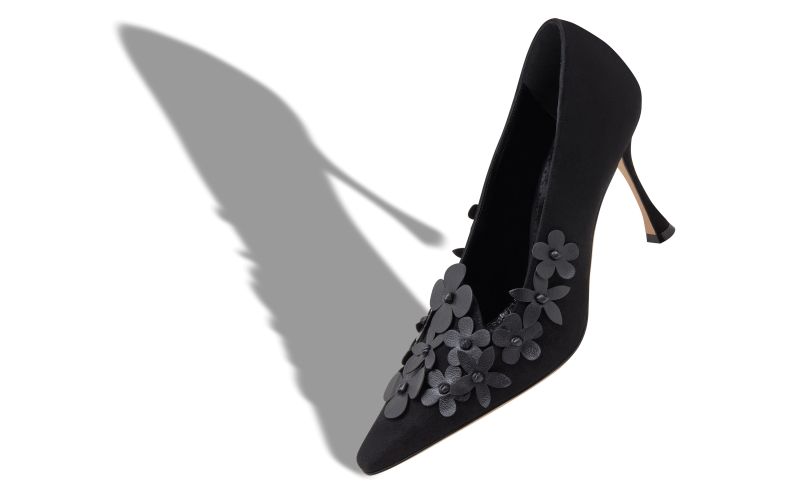 Harneclo, Black Suede Pointed Toe Pumps - €1,245.00