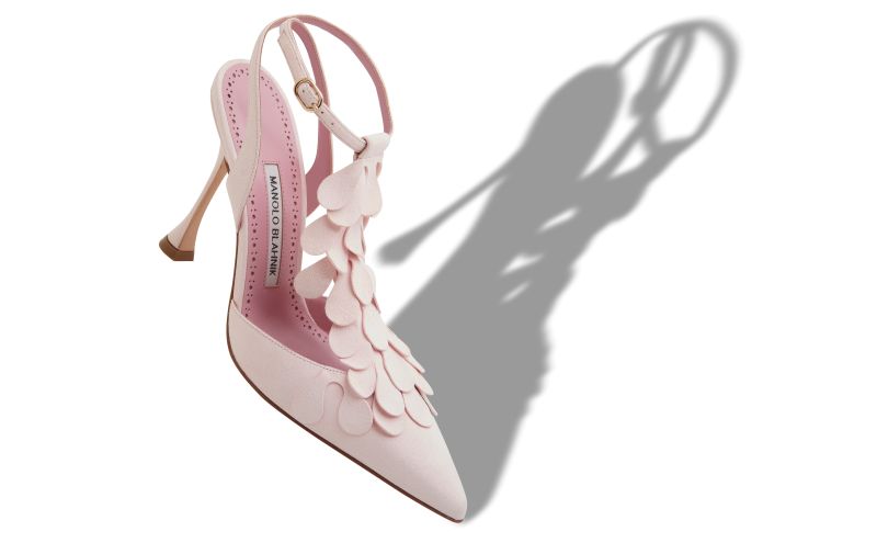 Marwam, Pink Suede Ankle Strap Pumps - £448.00 