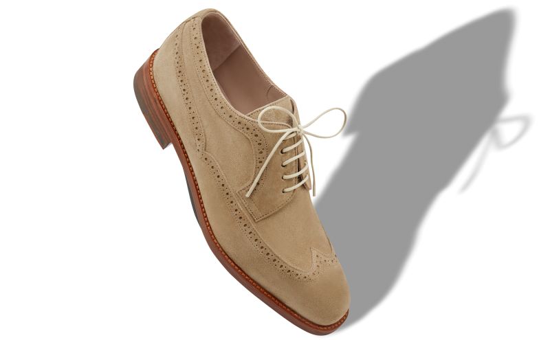 Tamarak, Brown Suede Lace-Up Oxfords - US$423.00 