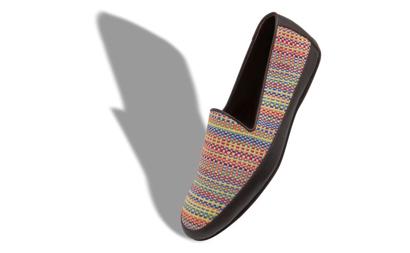 Antinous, Multicoloured Cotton Embroidered Slippers - CA$448.00