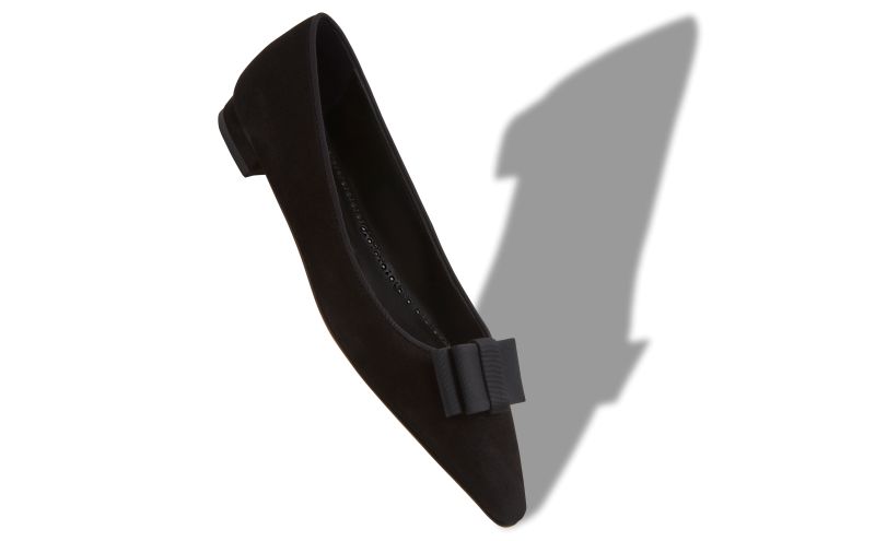 Readorflat, Black Suede Bow Detail Ballerina Flats  - €775.00 