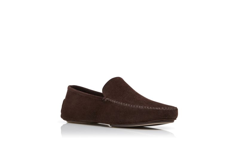 Digby, Dark Brown Suede Driving Shoes - £475.00