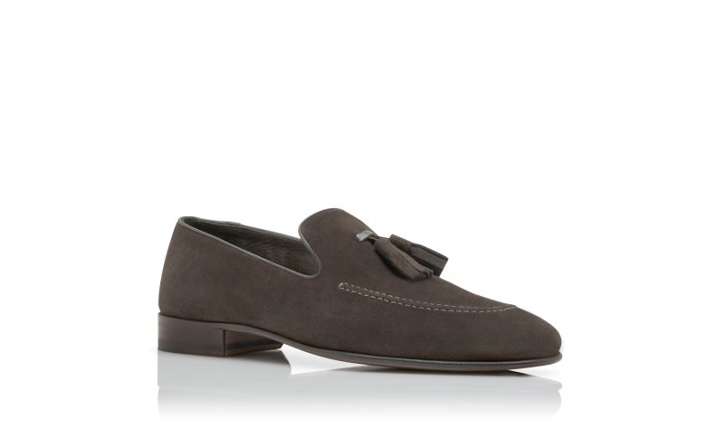 Chester, Dark Brown Suede Loafers - US$895.00