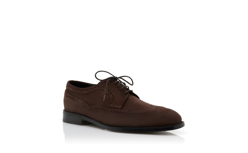 Tamarak, Dark Brown Suede Lace-Up Oxfords - €795.00