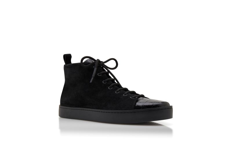 Semanadohi, Black Calf Leather Lace Up Sneakers - CA$965.00