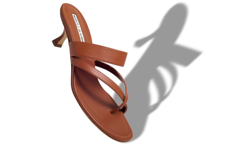 Susa, Brown Calf Leather Mules - US$845.00 