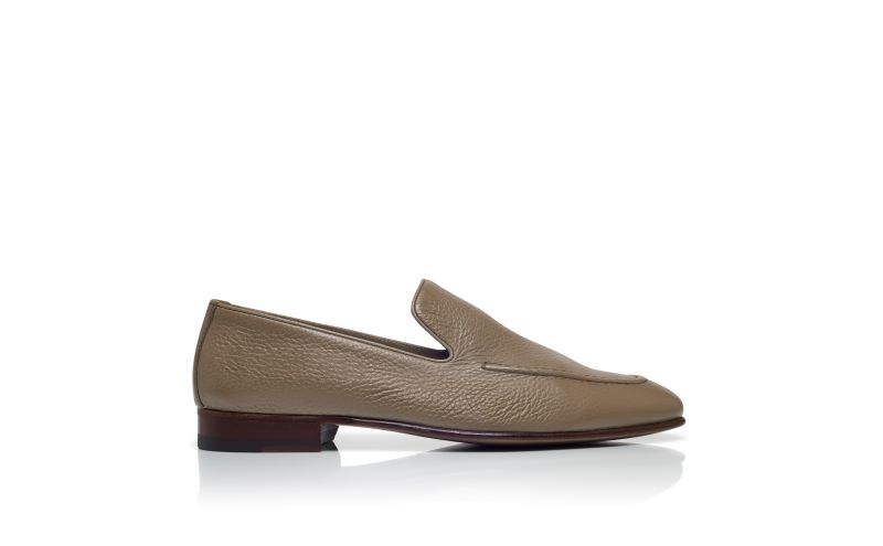 Side view of Truro, Brown Calf Leather Loafers  - US$473.00