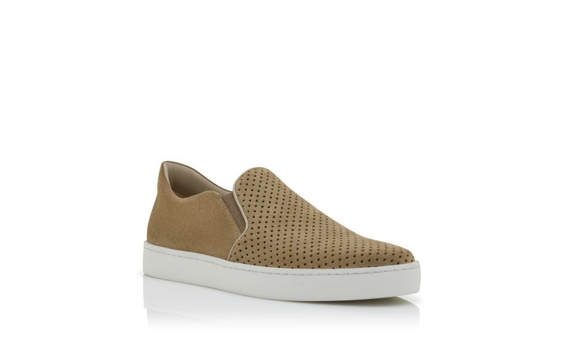 Nadores, Beige Suede Slip-On Sneakers - CA$523.00