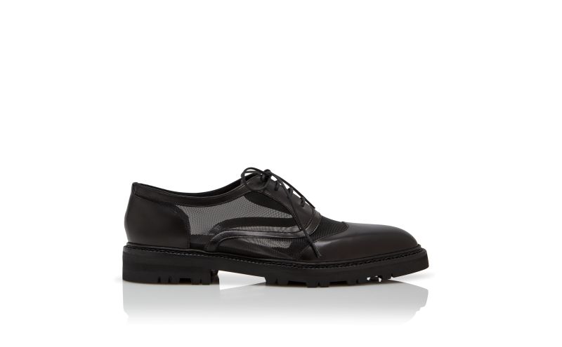 Side view of Vittrol, Black Calf Leather Lace Up Shoes - US$423.00
