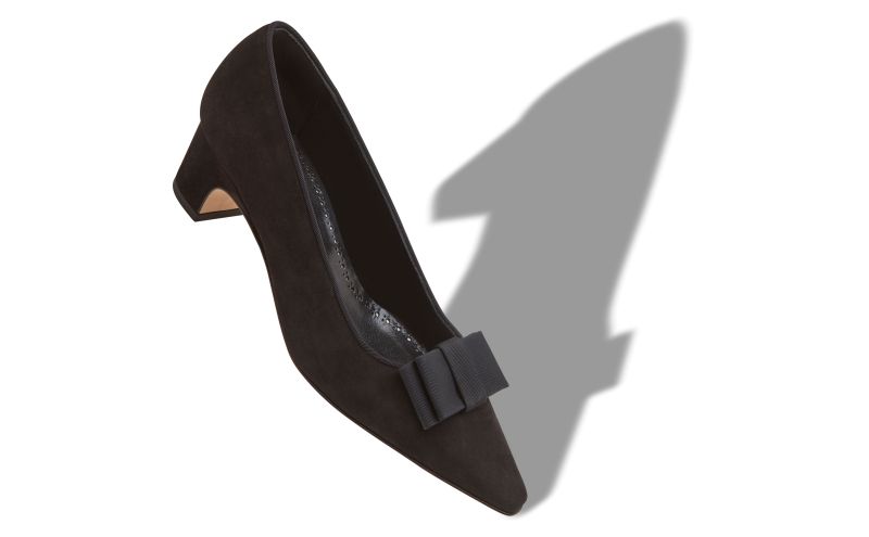 Reador, Black Suede Bow Detail Pumps - CA$1,195.00 