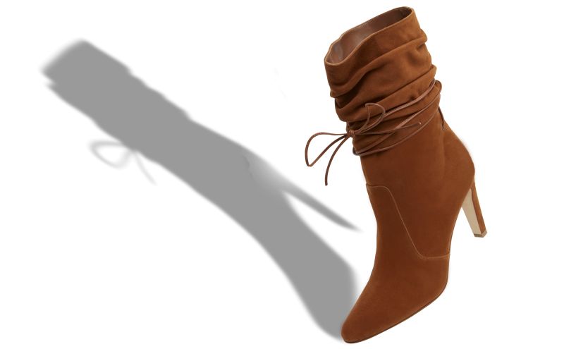 Cavashipla, Brown Suede Slouchy Ankle Boots - €1,095.00