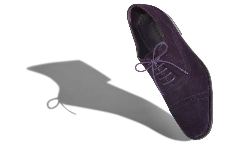Witney, Dark Purple Suede Cap Toe Oxfords - CA$638.00
