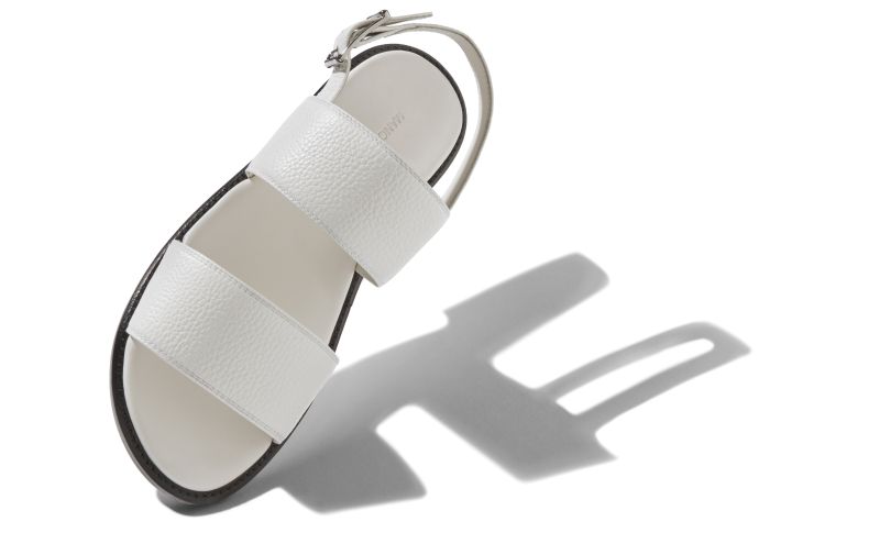 Bulgobis, White Calf Leather Sandals - US$835.00 