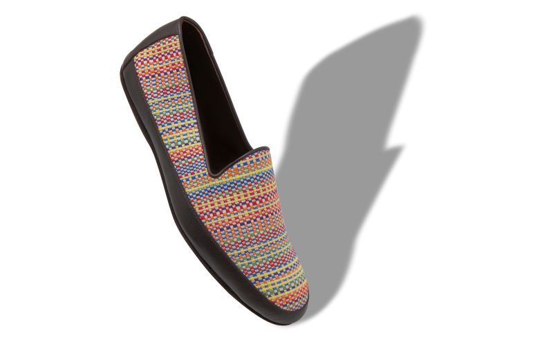 Antinous, Multicoloured Cotton Embroidered Slippers - AU$1,165.00 