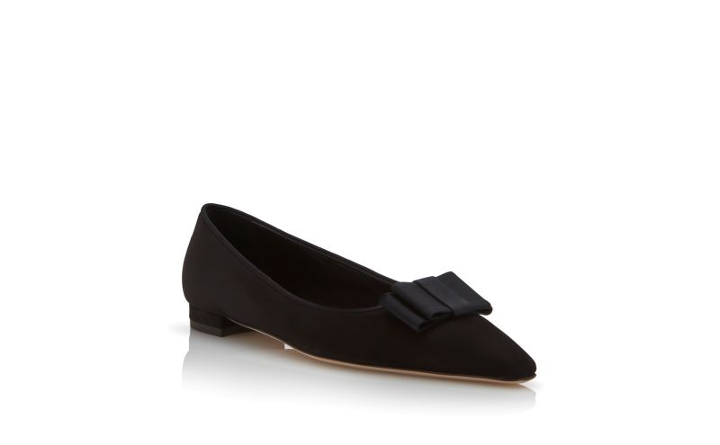 Readorflat, Black Suede Bow Detail Ballerina Flats  - €775.00
