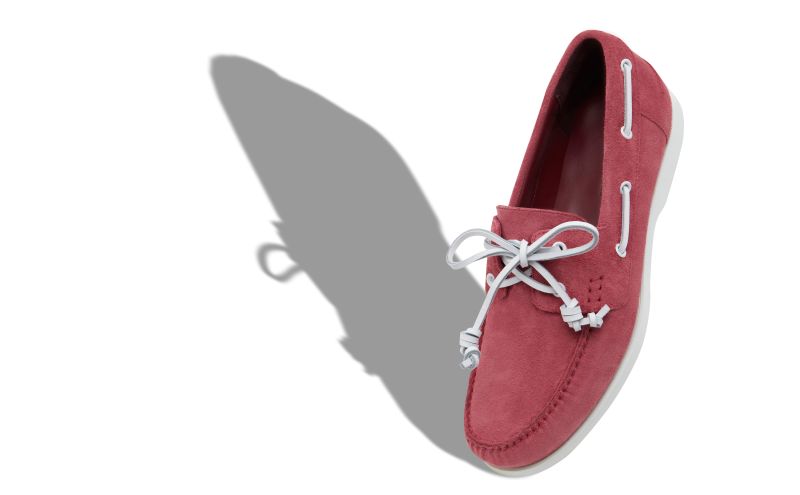 Designer Pink Suede Boat Shoes
