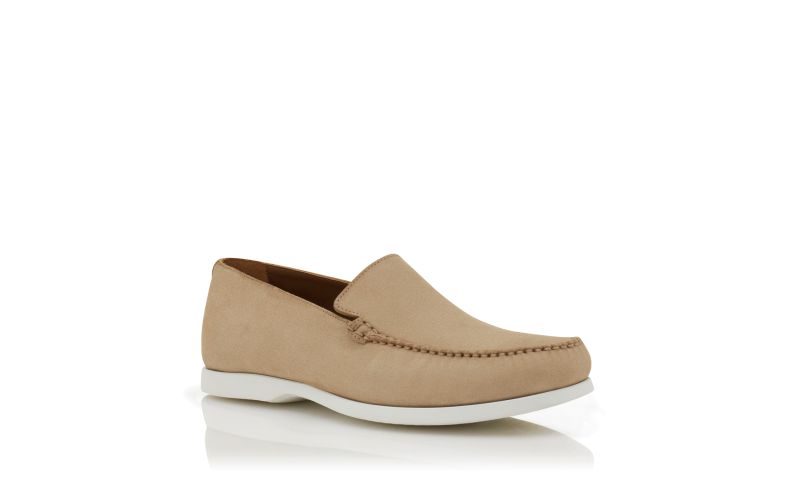 Monaco, Beige Suede Boat Shoes - £595.00