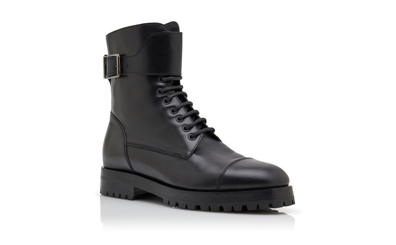 Buloko, Black Calf Leather Ankle Boots - CA$1,038.00