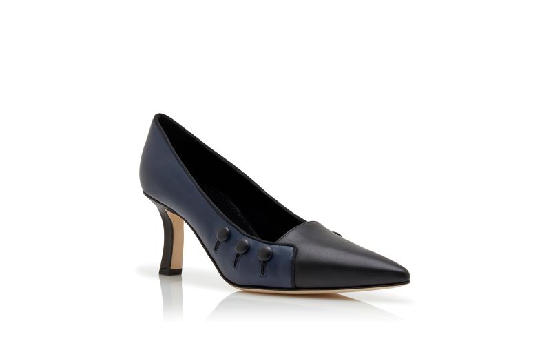 Stateira, Navy Blue Nappa Leather Pumps - €845.00